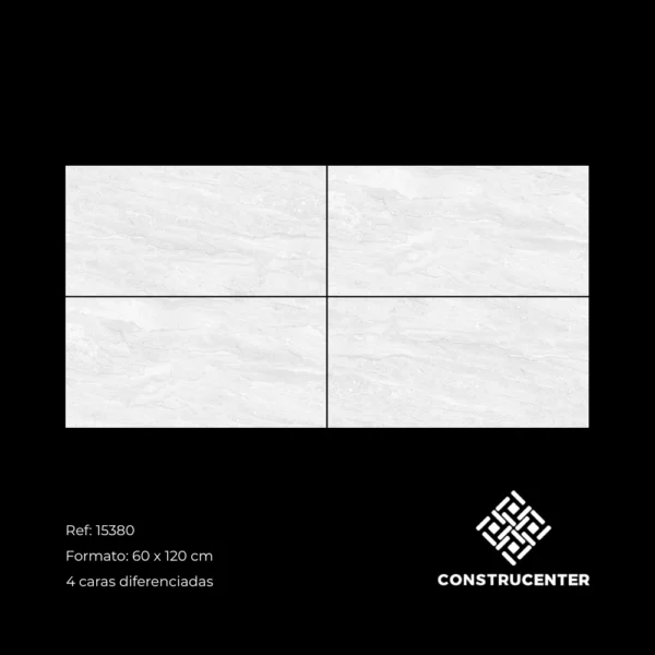 Porcelanato tipo piedra clara 60x120 cm