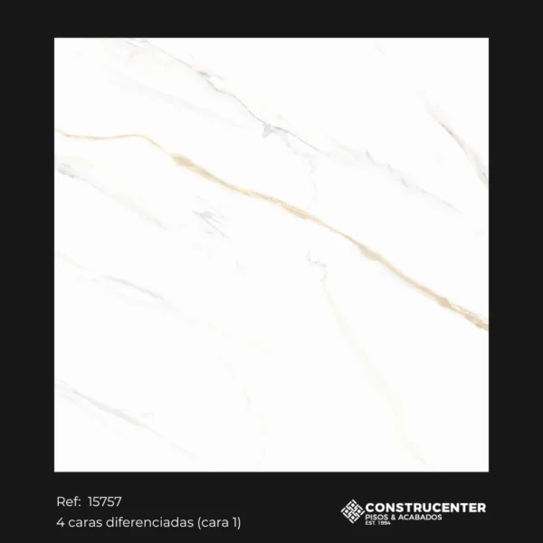 Piso Porcelanato Calacata Oro 56x56 cm