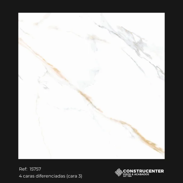 Piso Porcelanato Calacata Oro 56x56 cm