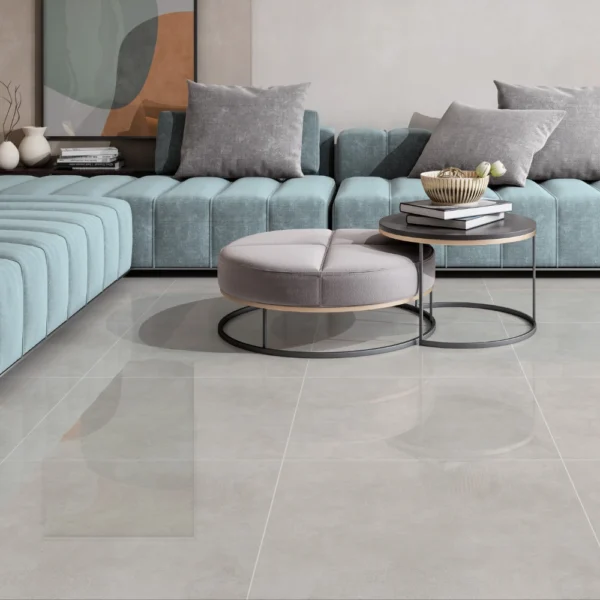 Piso Cerámico Cimento Brilho 58x58 cm
