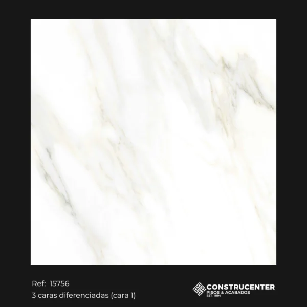 Piso Cerámico Calacatta Light 58x58cm