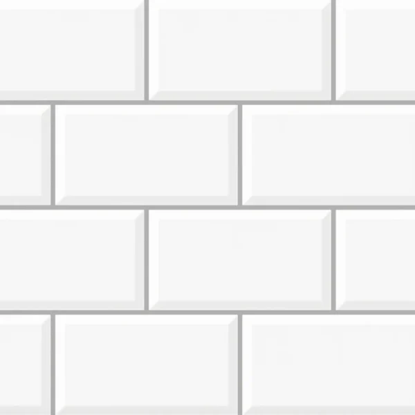 Pared Cerámica Blanca Escalonada 32x58cm