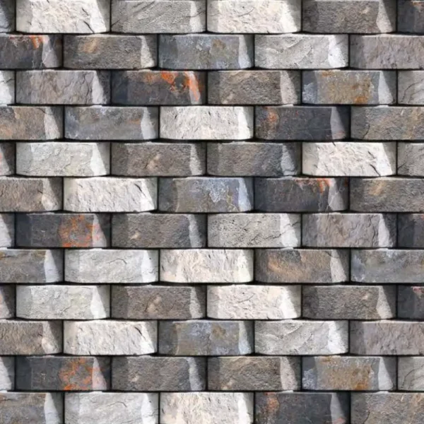 Pared Cerámica Enchape Piedra Multicolor 30x60cm