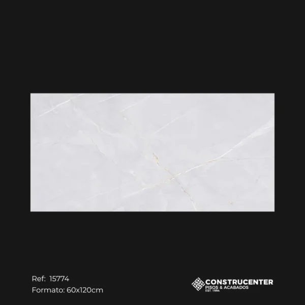 Piso Pared Porcelanato Brexit Bianco 60x120cm