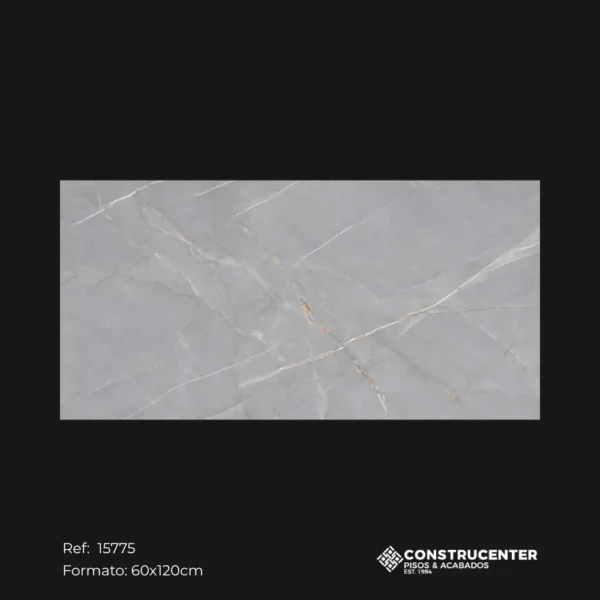 Piso Pared Porcelanato Brexit Gris 60x120cm